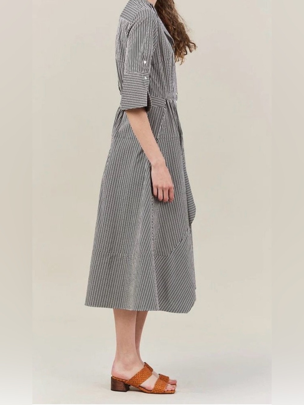 Like New Palmer//Harding Classic April seersucker midi dress. Beautiful style - Picture 3 of 9